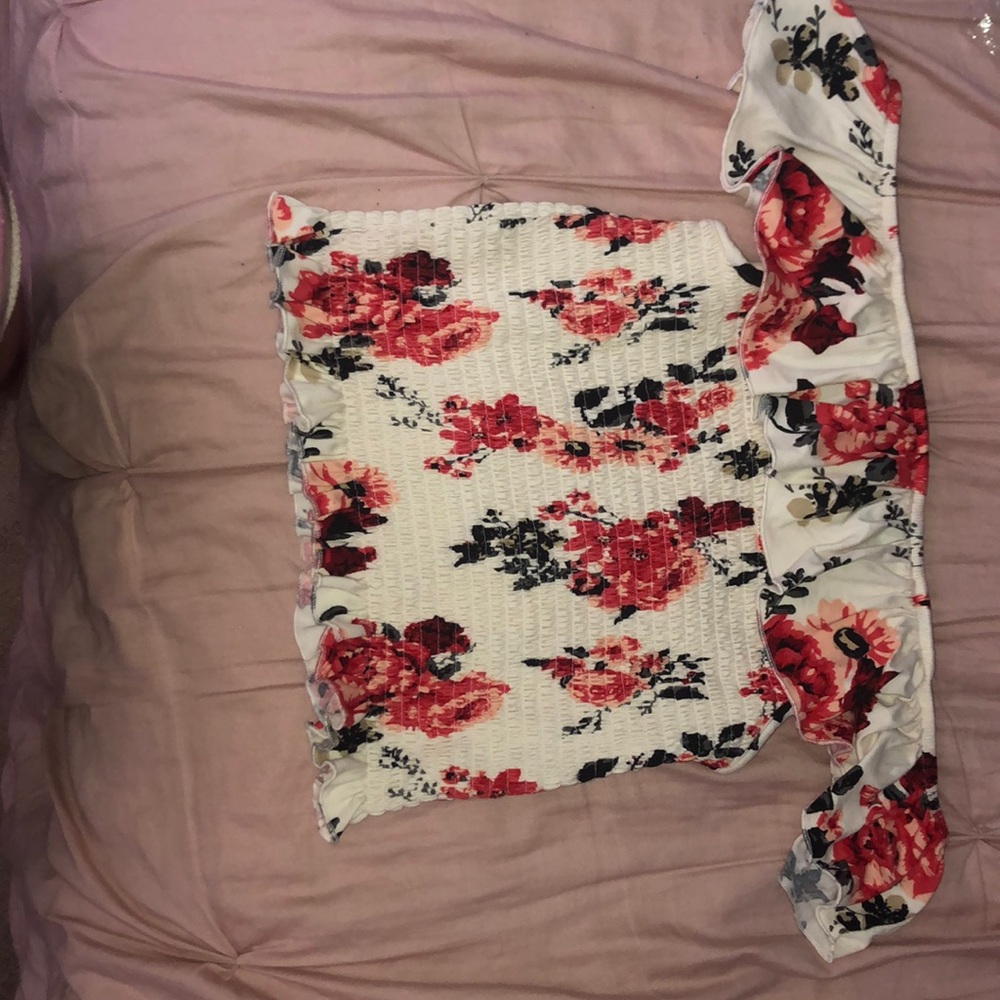 Off the shoulder crop top